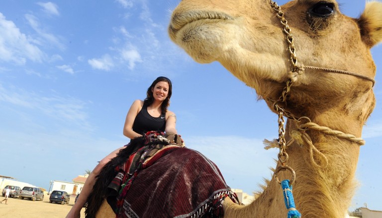 Agadir - Kamelreiten am Strand