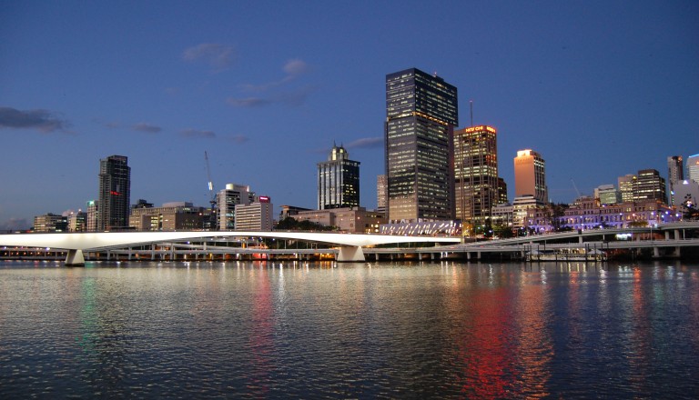 Bedrohliche Wassermassen vor Brisbane