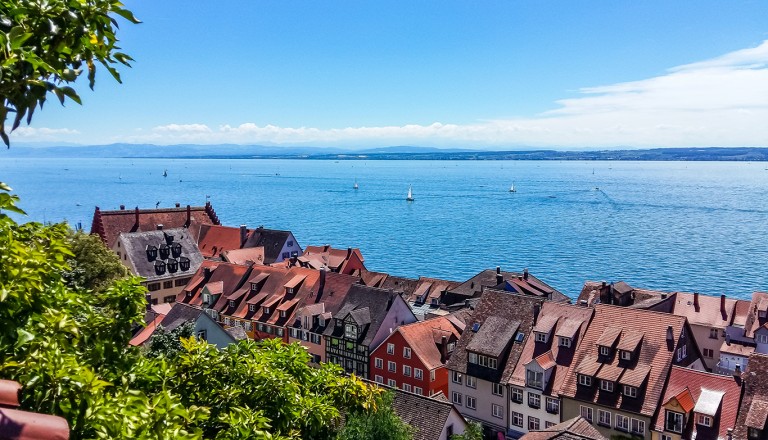 Blick auf den Bodensee von Meersburg