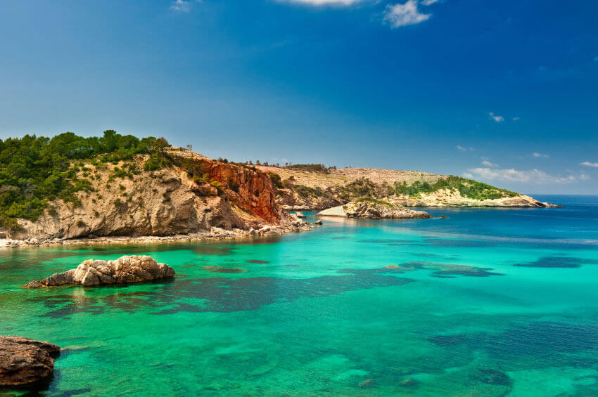 Ibiza Blick auf das Meer