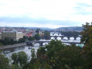 Prag mit Blick auf die Moldau Prag mit Blick auf die Moldau