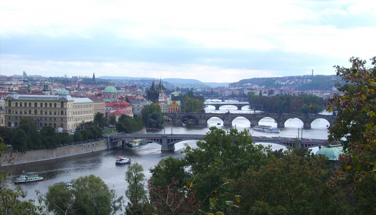 Prag mit Blick auf die Moldau