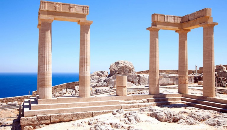 Rhodos - Akropolis von Lindos