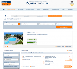 Screenshot Deal Korfu Hotel COOEE Albatros 