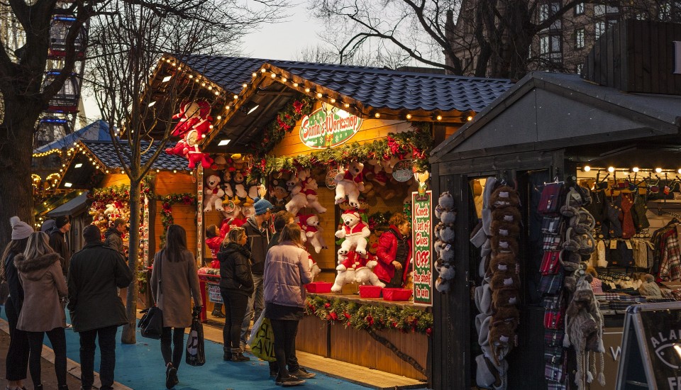 Weihnachtsmarkt Buden