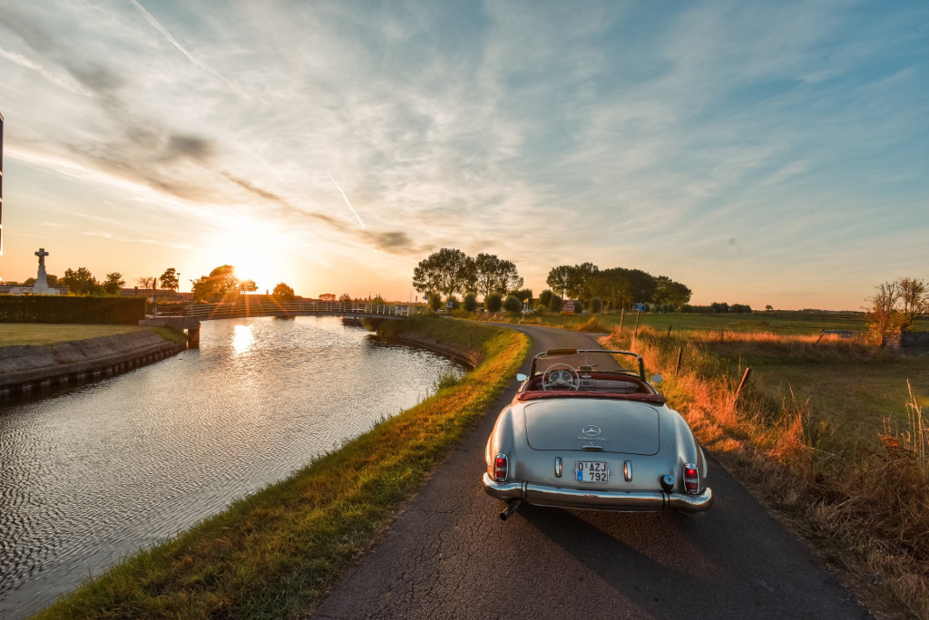 Auto Sonnenuntergang
