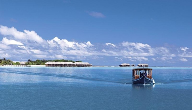 Conrad Maldives Segelboot Trauung