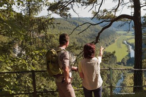 Aussicht vom Knopfmacherfelsen bei Fridingen im Donaubergland