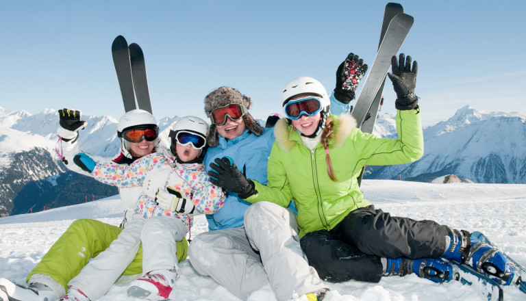 Happy family Ski