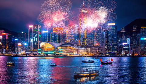 Hongkong Feuerwerk