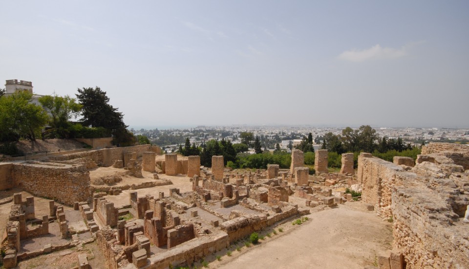 Die Ruinen der einst so mächtigen Stadt Karthago in Tunesien
