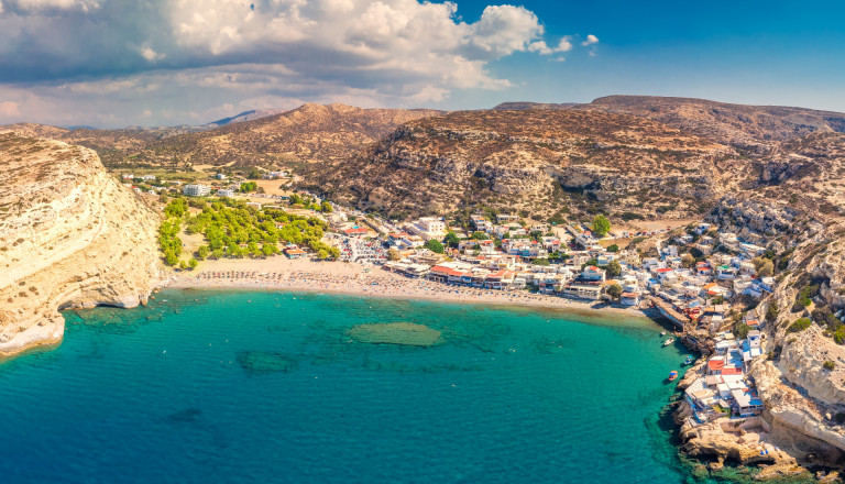 Matala Beach auf Kreta
