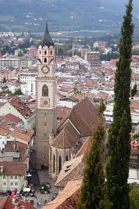 Der beliebte Urlaubsort Meran, Südtirol