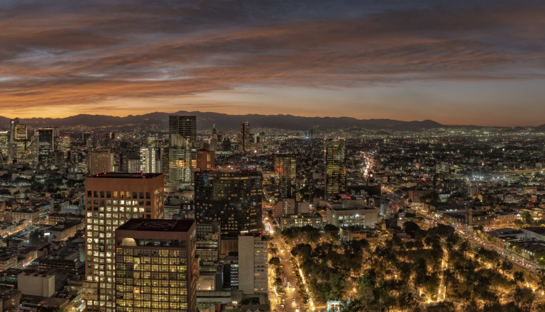 Mexio City bei Nacht