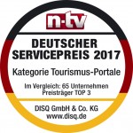 Servicepreis in der Kategorie Tourismus-Portale 2017