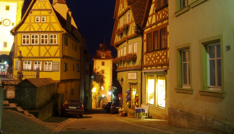 Rothenburg ob der Tauer an der Romantischen Straße
