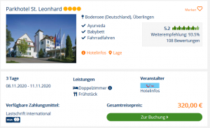 Screenshot Bodensee Deal Parkhotel St. Leonhard