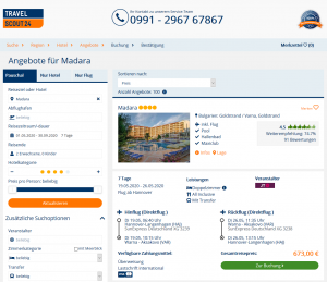 Screenshot Bulgarien Deal Hotel Madara