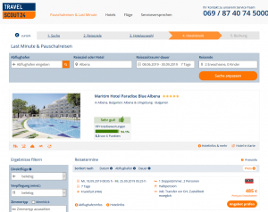 Screenshot Bulgarien Deal 5* Maritim Hotel Paradise Blue Albena