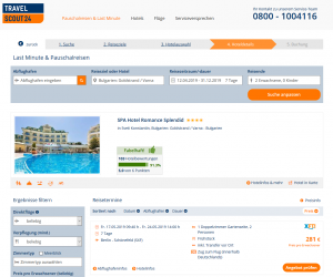 Screenshot Bulgarien Deal Spa Hotel Romance Splendid