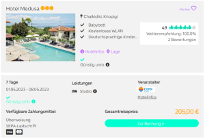 Screenshot Chalkidiki Deal Hotel Medusa