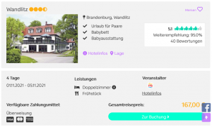 Screenshot Deutschland Reisedeal Hotel Wandlitz