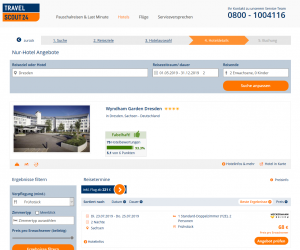 Screenshot Deutschland Deal 4* Wyndham Garden Dresden