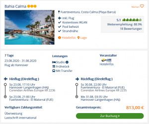 Screenshot Fuerteventura Deal Hotel Bahia Calma