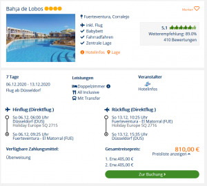 Screenshot Fuerteventura Deal Hotel Bahia de Lobos