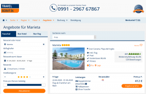 Screenshot Gran Canaria Deal Hotel Marieta
