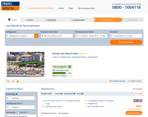 Screenshot Griechenland Deal Olympic Star Beach Hotel