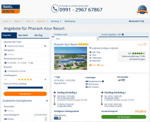 Screenshot Hurghada Deal Pharaoh Azur Resort