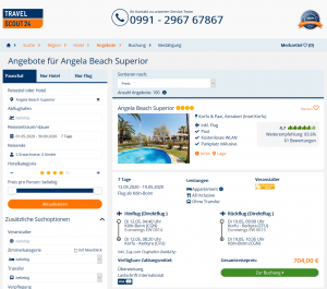 Screenshot Korfu Deal Angela Beach Superior