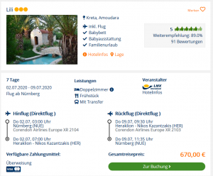 Screenshot Kreta Deal Hotel Lili