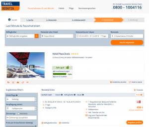 Screenshot Kroatien Deal Hotel Plaza Duce