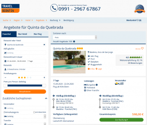 Screenshot Madeira Deal Quinta da Quebrada