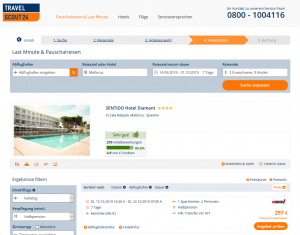 Screenshot Mallorca Deal SENTIDO Hotel Diamant
