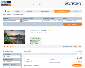 Screenshot Malta Deal Maritim Antonine Hotel & Spa