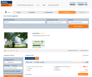 Screenshot Polen Deal Sand Hotel Kolberg