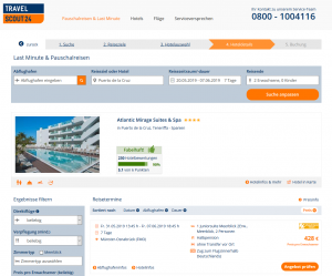 Screenshot Teneriffa Deal Atlantic Mirage Suites & Spa