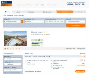 Screenshot Teneriffa Deal Diamante Suites