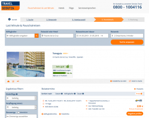 Screenshot Teneriffa Deal Hotel Teneguia