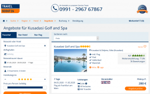Screenshot Türkei Deal Kusadasi Golf & Spa