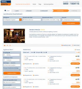 Screenshot Deal Moskau Mandarin Hotel