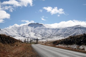 Südafrika Berg Schnee