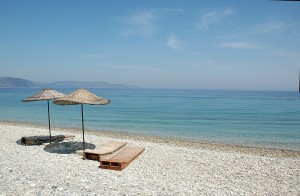 Strand an der Türkischen Riviera