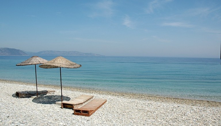 Strand an der Türkischen Riviera