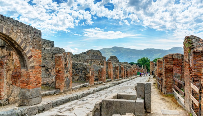 Straße in Pompeji