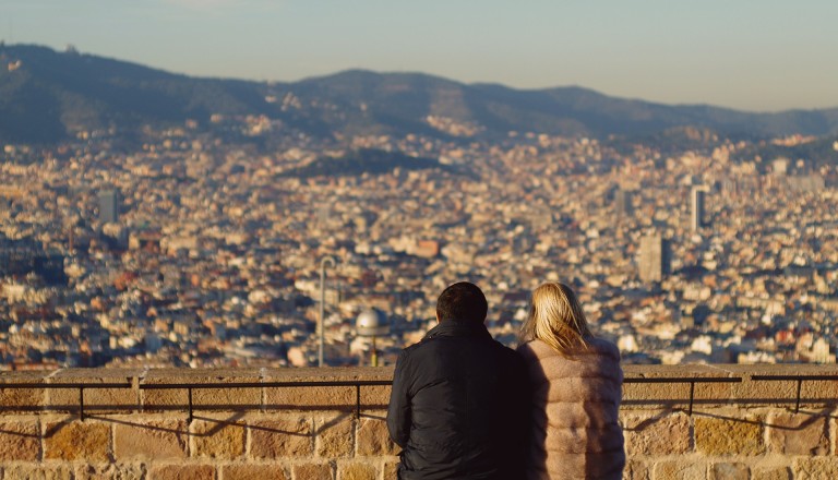 Touristen in Barcelona