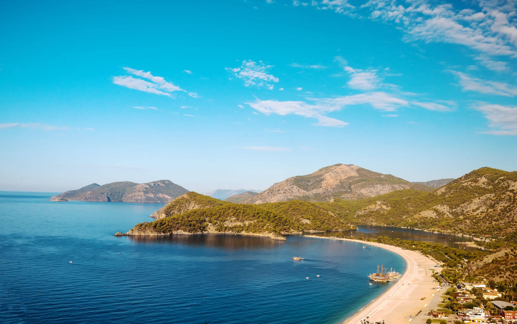 Blick auf die schöne Ölüdeniz Bucht